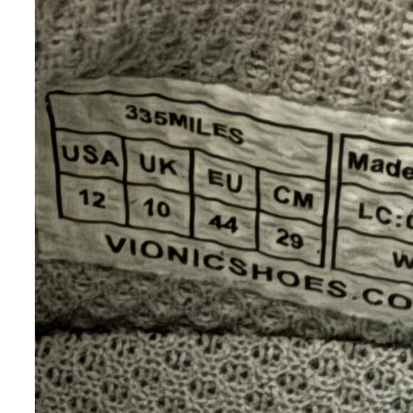 VIONIC 335 MILES Grey Running Shoes SZ 12 - Picture 11 of 11